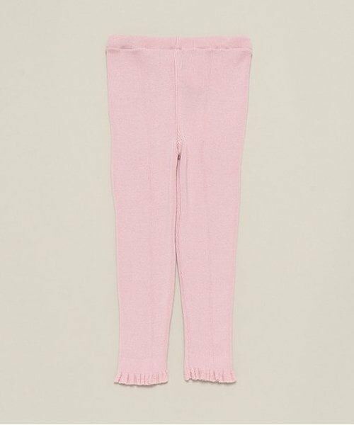 sense of wonder / センス オブ ワンダー レギンス・スパッツ | 綿リブ編みレギンス(ピンク)