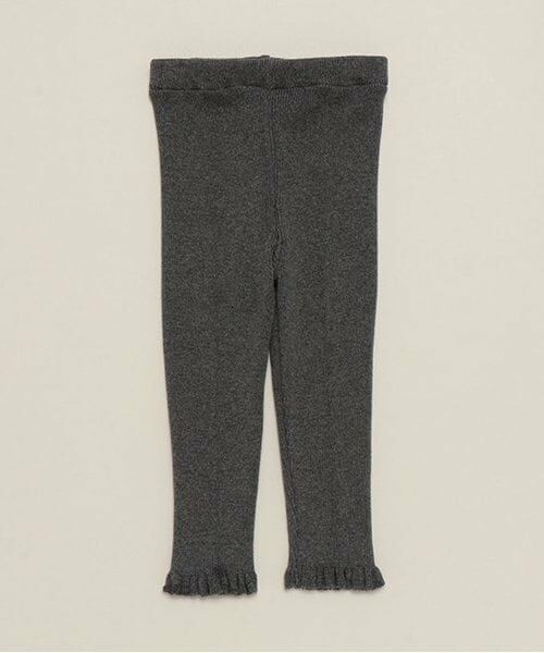 sense of wonder / センス オブ ワンダー レギンス・スパッツ | 綿リブ編みレギンス(チャコール)