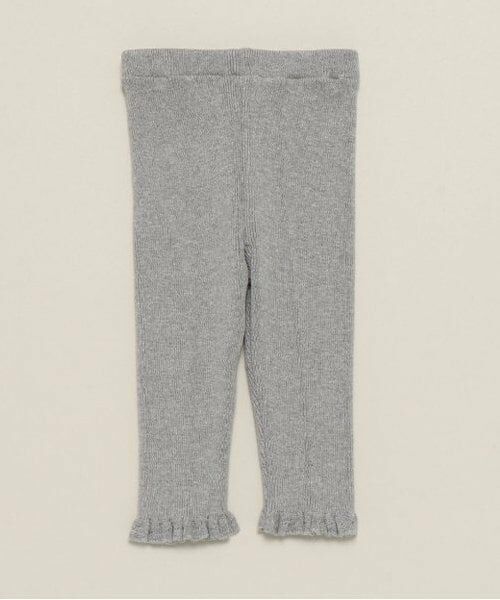 sense of wonder / センス オブ ワンダー レギンス・スパッツ | 綿リブ編みレギンス(グレー)