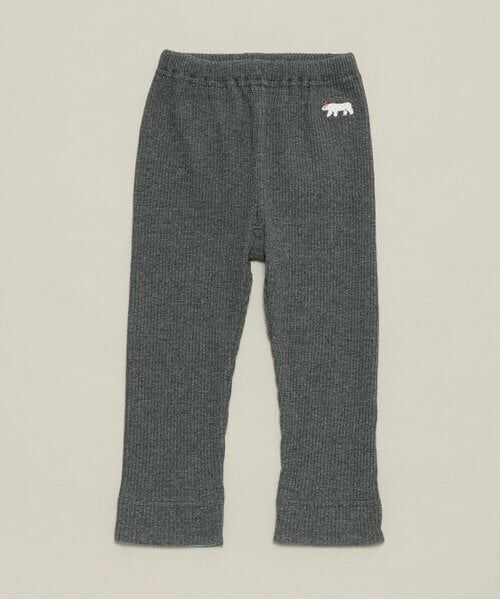 sense of wonder / センス オブ ワンダー レギンス・スパッツ | 裾配色フル丈レギンス(チャコール)