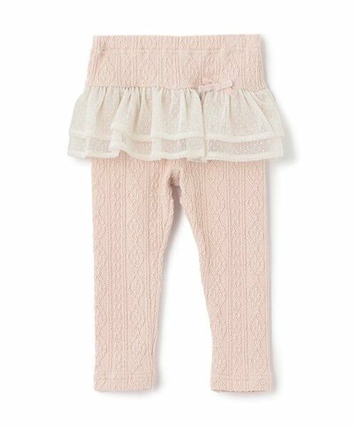 sense of wonder / センス オブ ワンダー レギンス・スパッツ | ケーブルチュールフル丈レギンス(ピンク)