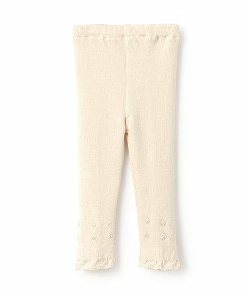 sense of wonder / センス オブ ワンダー レギンス・スパッツ | 【オーガニック】リブ編みレギンス(ECRU(キナリ))