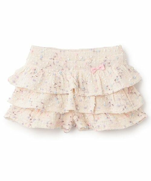 sense of wonder / センス オブ ワンダー ショート・ハーフ・半端丈パンツ | キャンディネップフリルパンツ（オフ ホワイト）