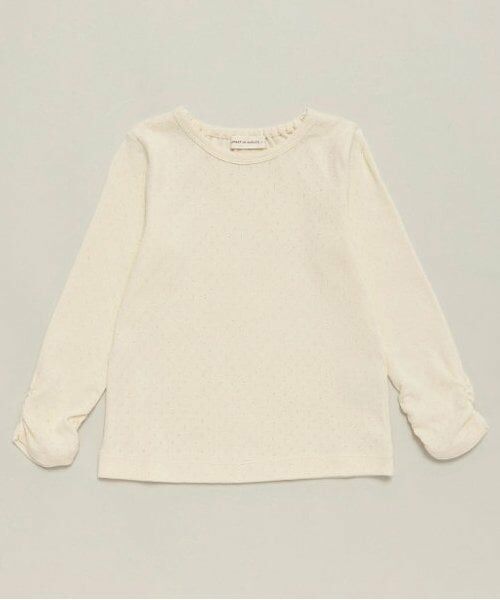 sense of wonder / センス オブ ワンダー Tシャツ | 【オーガニック】パターンメッシュTシャツ（ECRU(キナリ)）