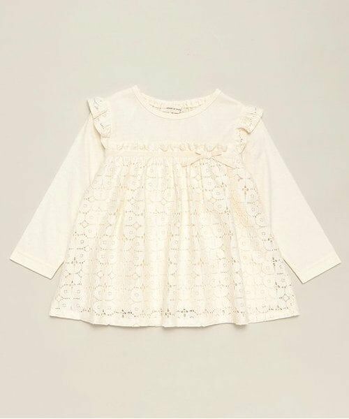 sense of wonder / センス オブ ワンダー Tシャツ | アイリッシュレースチュニック（ECRU(キナリ)）