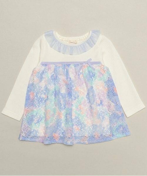 sense of wonder / センス オブ ワンダー その他トップス | フラワーレースチュニック（ブルー）