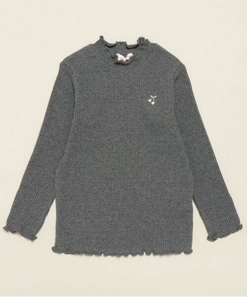 sense of wonder / センス オブ ワンダー Tシャツ | テレコメロー長袖Tシャツ（チャコール）