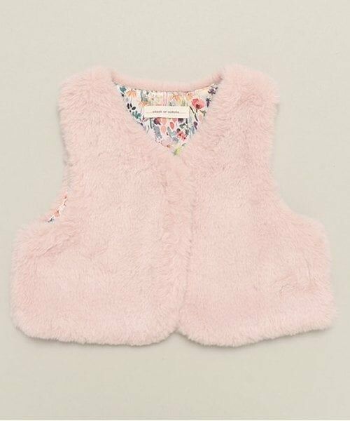 sense of wonder / センス オブ ワンダー カーディガン・ボレロ | リバティファーベスト（ピンク）