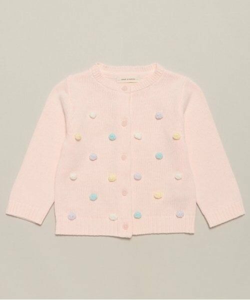 sense of wonder / センス オブ ワンダー カーディガン・ボレロ | カラフルポンポンカーディガン（ピンク）