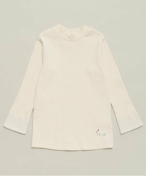 sense of wonder / センス オブ ワンダー Tシャツ | テレコ長袖Tシャツ（ECRU(キナリ)）