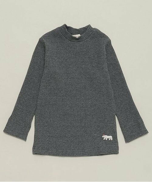 sense of wonder / センス オブ ワンダー Tシャツ | テレコ長袖Tシャツ（チャコール）