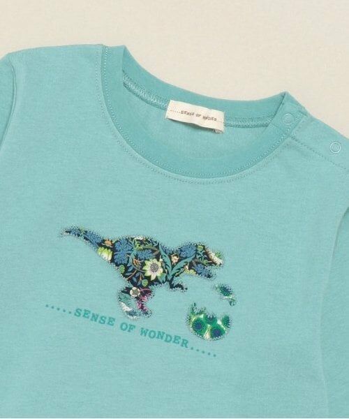 sense of wonder / センス オブ ワンダー Tシャツ | リバティ恐竜たまご長袖Tシャツ | 詳細2