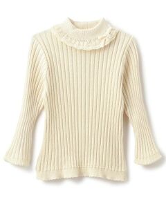 sense of wonder / センス オブ ワンダー ニット・セーター | 【オーガニック】フリル衿リブセーター