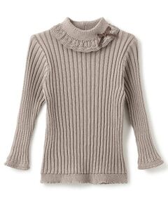 sense of wonder / センス オブ ワンダー ニット・セーター | 【オーガニック】フリル衿リブセーター