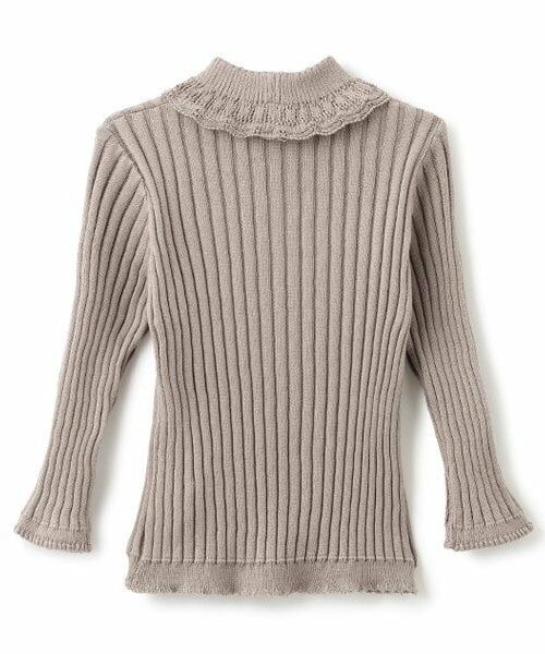 sense of wonder / センス オブ ワンダー ニット・セーター | 【オーガニック】フリル衿リブセーター | 詳細1