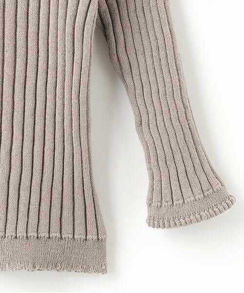 sense of wonder / センス オブ ワンダー ニット・セーター | 【オーガニック】フリル衿リブセーター | 詳細3