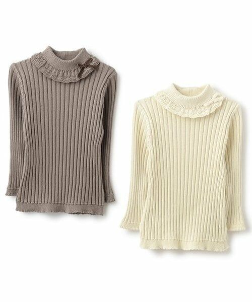 sense of wonder / センス オブ ワンダー ニット・セーター | 【オーガニック】フリル衿リブセーター | 詳細5