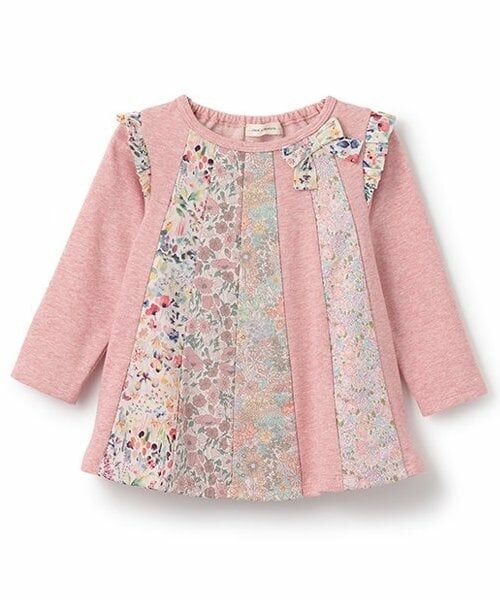 sense of wonder / センス オブ ワンダー スウェット | リバティファブリックパッチワークトレーナー（ピンク）