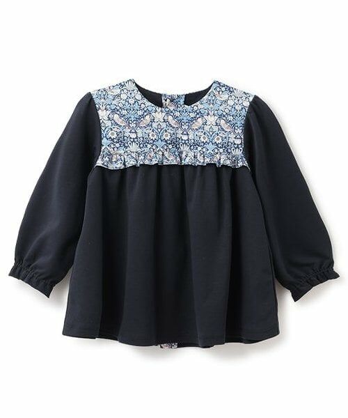 sense of wonder / センス オブ ワンダー その他トップス | リバティファブリックヨークチュニック（紺）