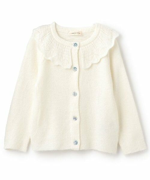 sense of wonder / センス オブ ワンダー カーディガン・ボレロ | 衿フリルカーデイガン（オフ ホワイト）