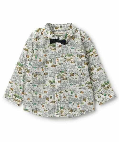 sense of wonder / センス オブ ワンダー シャツ・ブラウス | London’ｓ Calling蝶タイつきシャツ（グリーン）