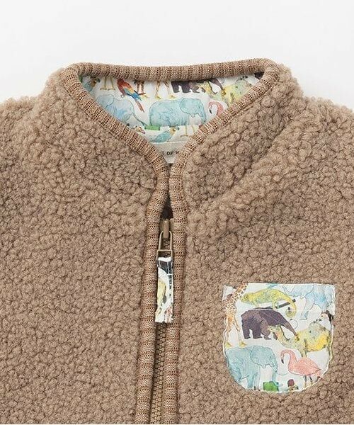 sense of wonder / センス オブ ワンダー カーディガン・ボレロ | リバティファブリックポケットボアベスト | 詳細2