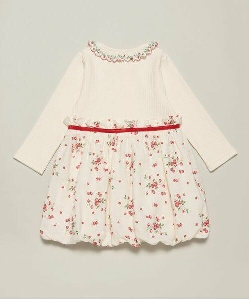 sense of wonder / センス オブ ワンダー ミニ丈・ひざ丈ワンピース | 野イチゴ長袖バルーンワンピース | 詳細1
