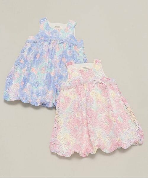 sense of wonder / センス オブ ワンダー ミニ丈・ひざ丈ワンピース | フラワーレースジャンパースカート | 詳細7