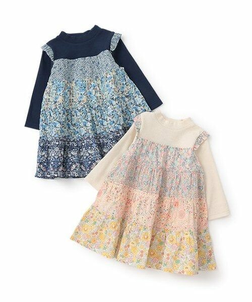 sense of wonder / センス オブ ワンダー ミニ丈・ひざ丈ワンピース | リバティファブリックティアードワンピース | 詳細10