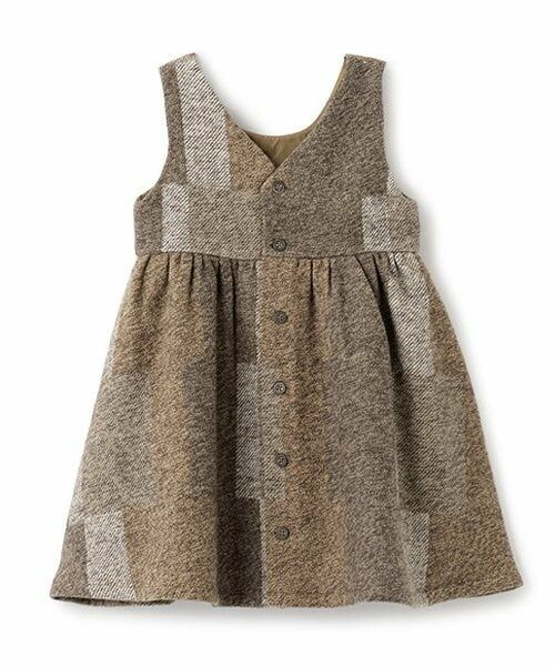 sense of wonder / センス オブ ワンダー ミニ丈・ひざ丈ワンピース | パッチワークチェックジャンパースカート | 詳細1