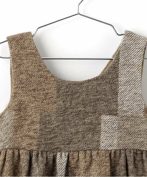 sense of wonder / センス オブ ワンダー ミニ丈・ひざ丈ワンピース | パッチワークチェックジャンパースカート | 詳細2