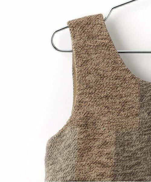 sense of wonder / センス オブ ワンダー ミニ丈・ひざ丈ワンピース | パッチワークチェックジャンパースカート | 詳細3