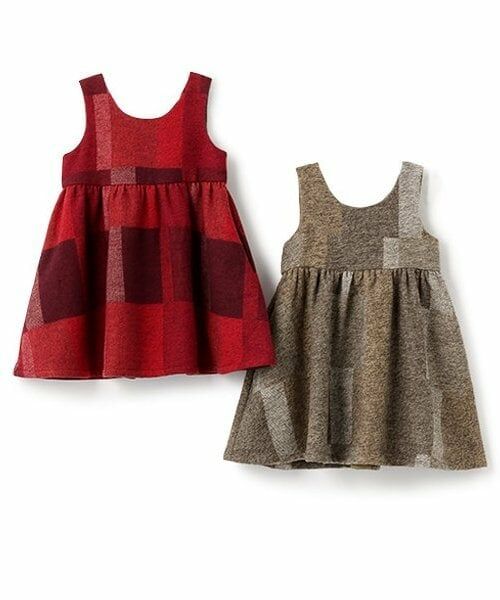 sense of wonder / センス オブ ワンダー ミニ丈・ひざ丈ワンピース | パッチワークチェックジャンパースカート | 詳細9