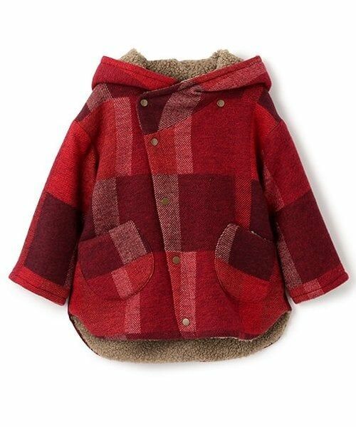 sense of wonder / センス オブ ワンダー その他アウター | パッチワークチェックコート（赤）