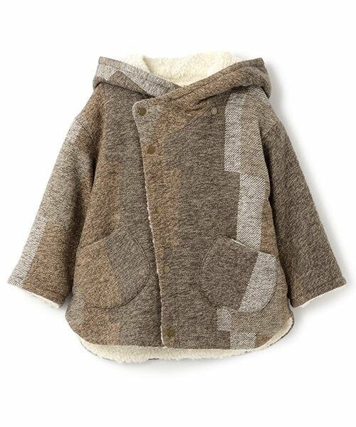 sense of wonder / センス オブ ワンダー その他アウター | パッチワークチェックコート（モカ茶）