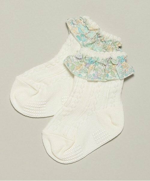 sense of wonder / センス オブ ワンダー ソックス | リバティフリルソックス（ECRU(キナリ)）