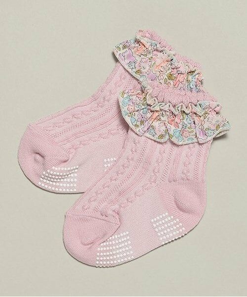 sense of wonder / センス オブ ワンダー ソックス | リバティフリルソックス（ピンク）