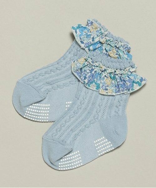 sense of wonder / センス オブ ワンダー ソックス | リバティフリルソックス（ブルー）