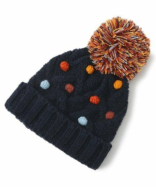 sense of wonder / センス オブ ワンダー ニットキャップ | ポコポコニット帽子（紺）