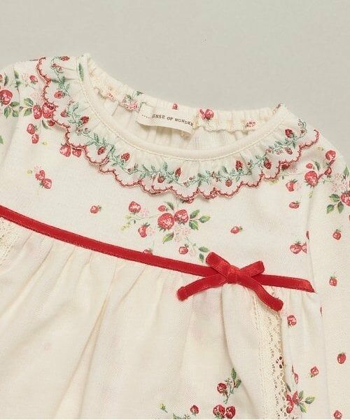 sense of wonder / センス オブ ワンダー ベビー・キッズウエア | 【オーガニック】野イチゴワンピーススーツ | 詳細3