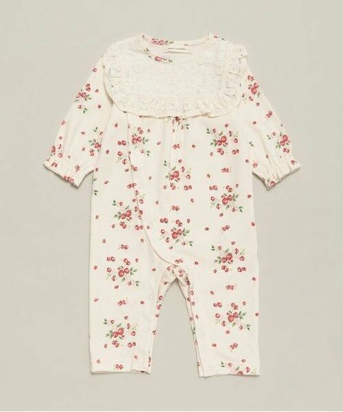 sense of wonder / センス オブ ワンダー ロンパース | 【オーガニック】野イチゴカバーオール（ECRU(キナリ)）