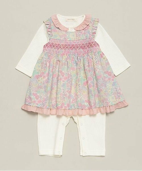 sense of wonder / センス オブ ワンダー ロンパース | マーガレットアニーエプロン付カバーオール（ピンク）