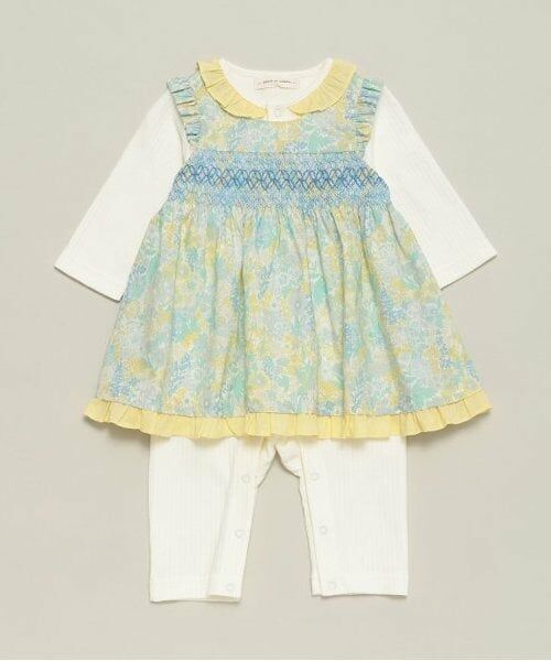 sense of wonder / センス オブ ワンダー ロンパース | マーガレットアニーエプロン付カバーオール（レモン イエロー）