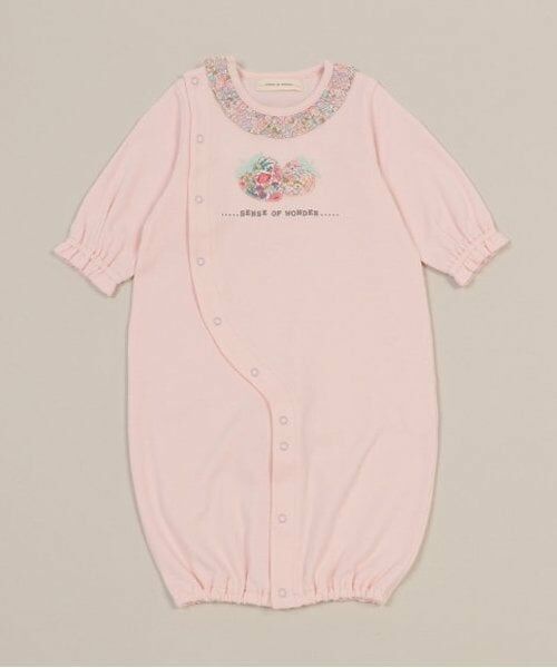 sense of wonder / センス オブ ワンダー ロンパース | リバティイチゴ2WAYオール（ピンク）