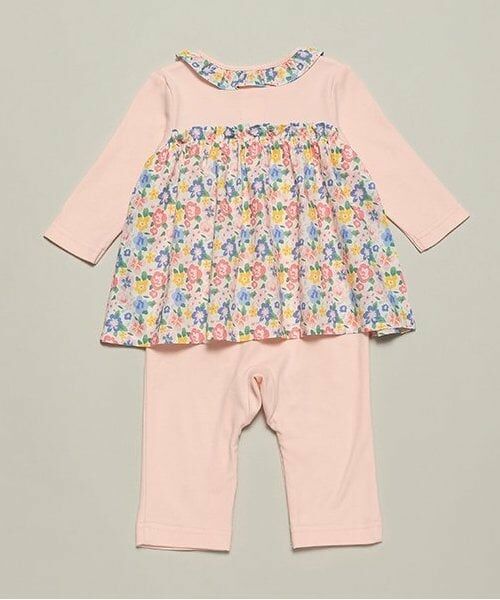 sense of wonder / センス オブ ワンダー ロンパース | 小花柄レイヤードカバーオール | 詳細1