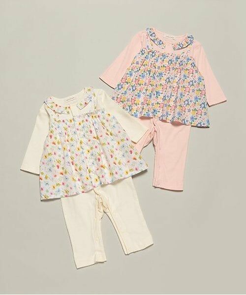 sense of wonder / センス オブ ワンダー ロンパース | 小花柄レイヤードカバーオール | 詳細7