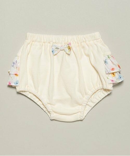 sense of wonder / センス オブ ワンダー ベビー・キッズウエア | 小花柄フリルブルマー（ECRU(キナリ)）