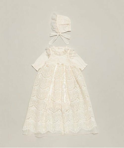 sense of wonder / センス オブ ワンダー ベビー・キッズウエア | コードレースプチセレモニードレス（ECRU(キナリ)）