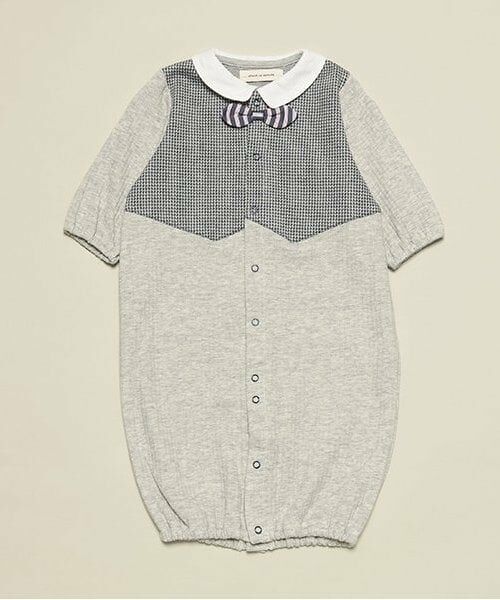 sense of wonder / センス オブ ワンダー ロンパース | レイヤードベスト2WAYオール（グレー）