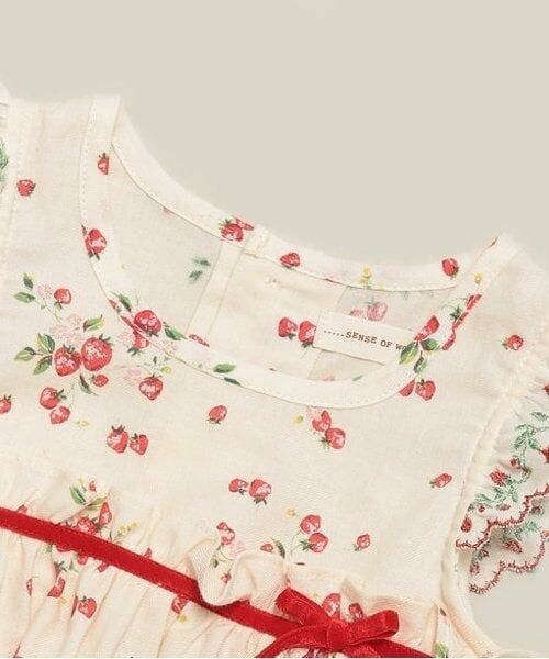 sense of wonder / センス オブ ワンダー ロンパース | 【オーガニック】野イチゴエプロン付カバーオール | 詳細3